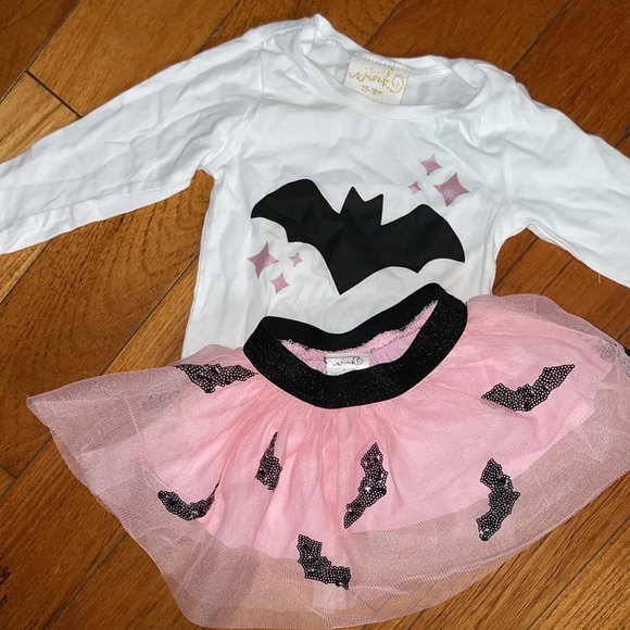 NWT Kensie baby Quilted 18 mo sweet wink bat outfit tutu skirt set 0 6 12 mo - Picture 5 of 7